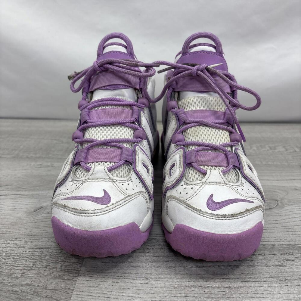 Nike Air More Uptempo Shoes Size 4.5 Y White Purple FN6976-100 Retro Sneaker - Picture 2 of 15